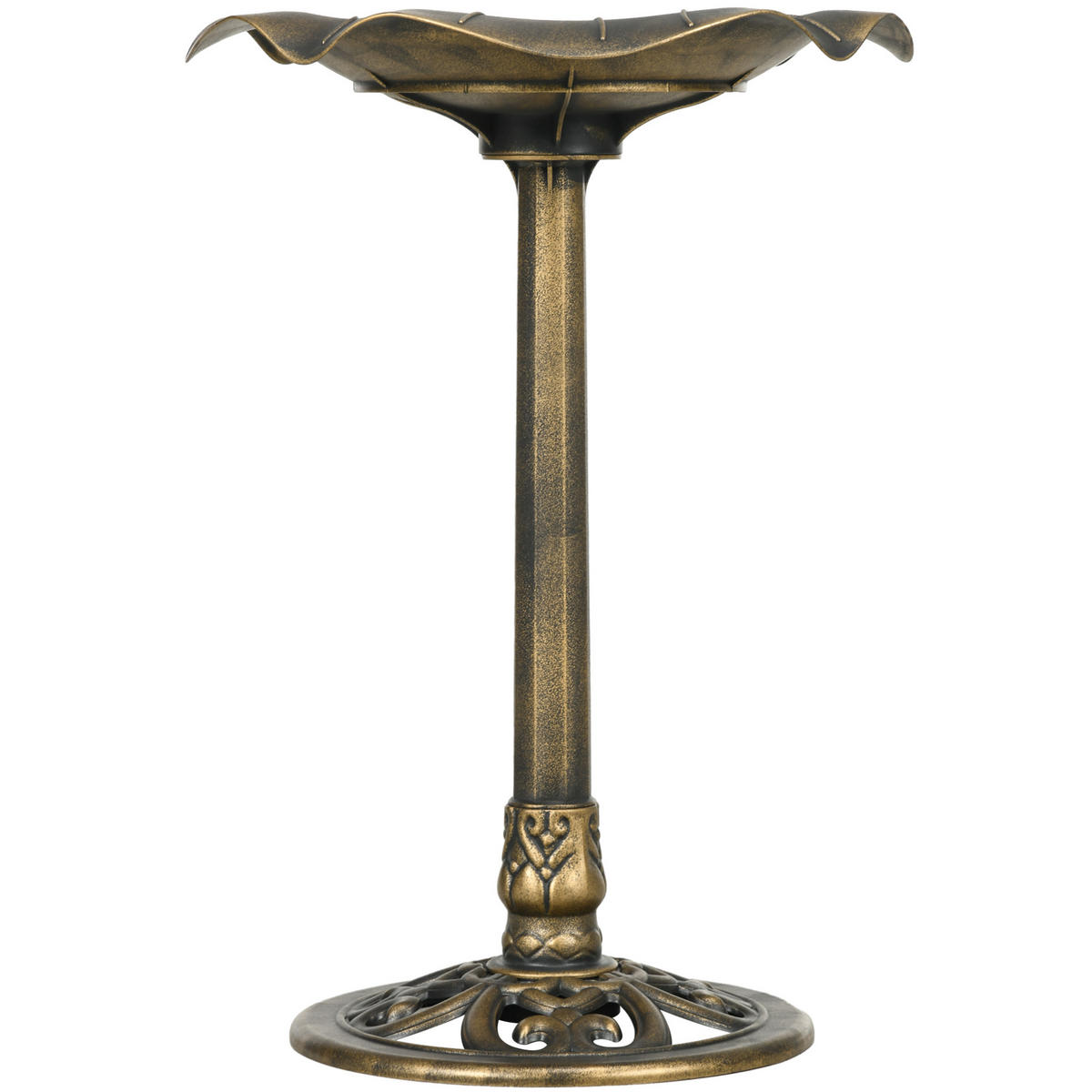 VOGELTRÄNKE DE-10002 Ø50 cm mit stabilem Standfuß, winterfest Bronze - Bronzefarben, Kunststoff (50/71/50cm) - ComfortXL