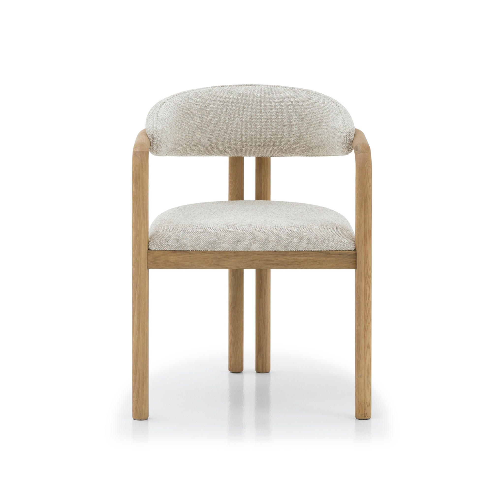 ESSZIMMERSTUHL Nature beiger Sitz - Beige, Holz (58/77/59cm) - WOODEK