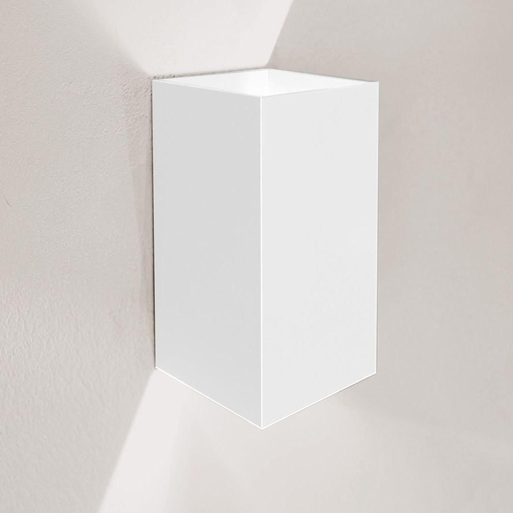 s.luce Led-Wandlampe Weiß 10x10x10 cm