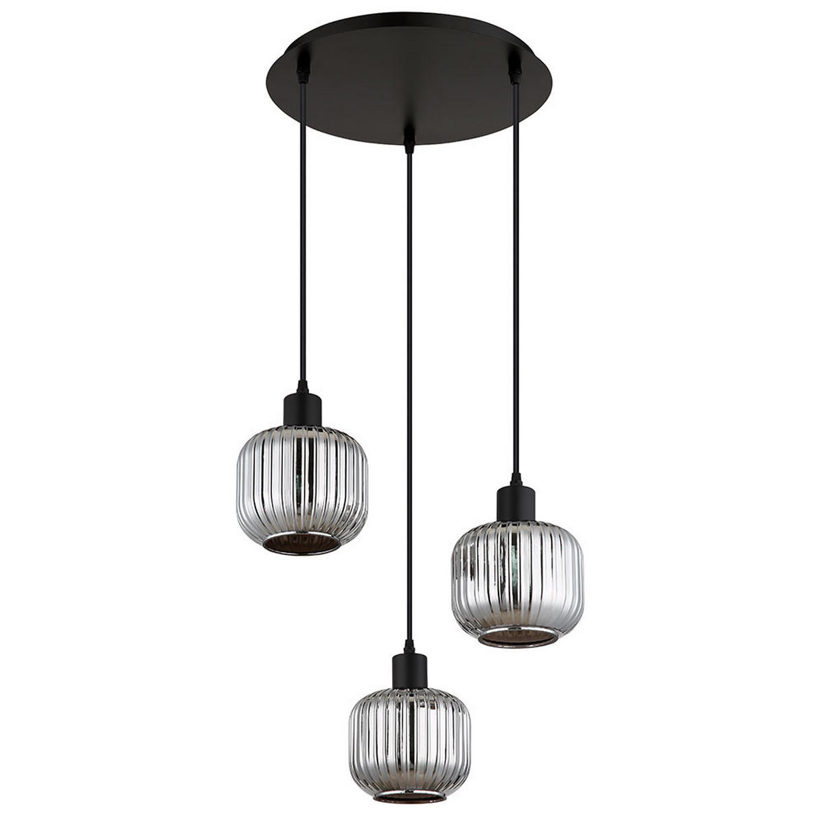 HÄNGELEUCHTE Tom Glas Rauch Grau - Grau, Glas (41.8/41.8/120cm) - Nowa