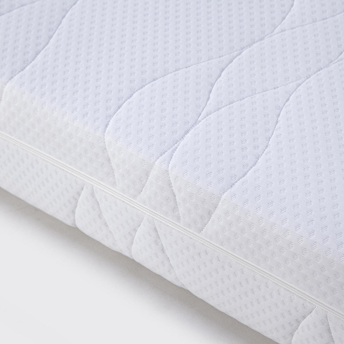 TASCHENFEDERKERNMATRATZE Härtegrad H3- 7-Zonen-Matratze Dicke 20cm- 90 x 200 cm - Weiß, Textil (90/200cm) - KOMHTOM