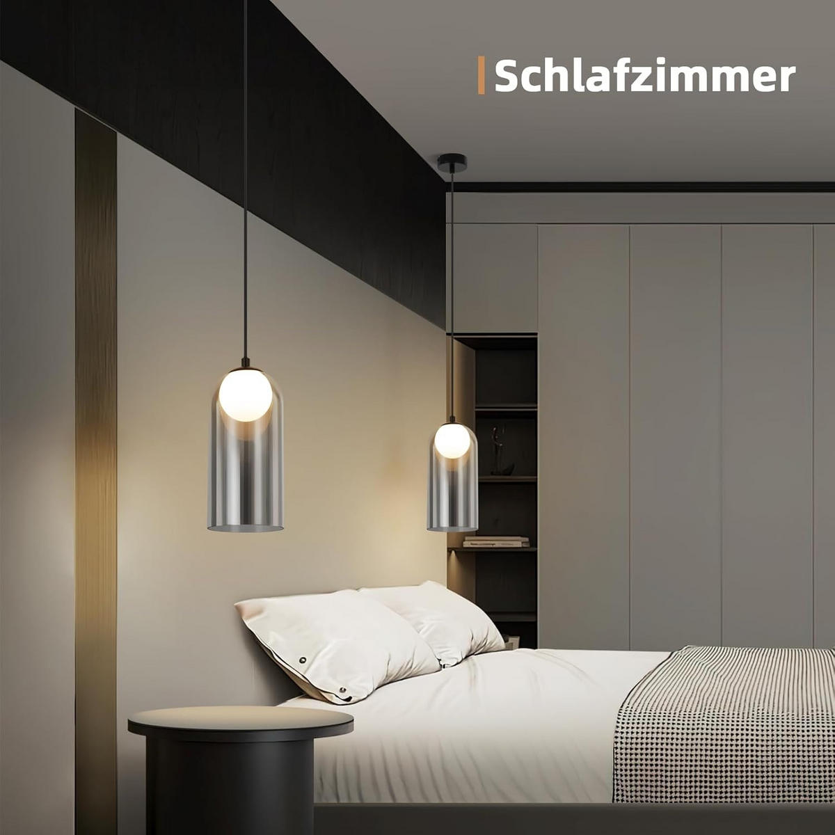 HÄNGELEUCHTE Nolag 10/10/145.5 cm - Schwarz, Metall (145.5/10/10cm) - ZMH