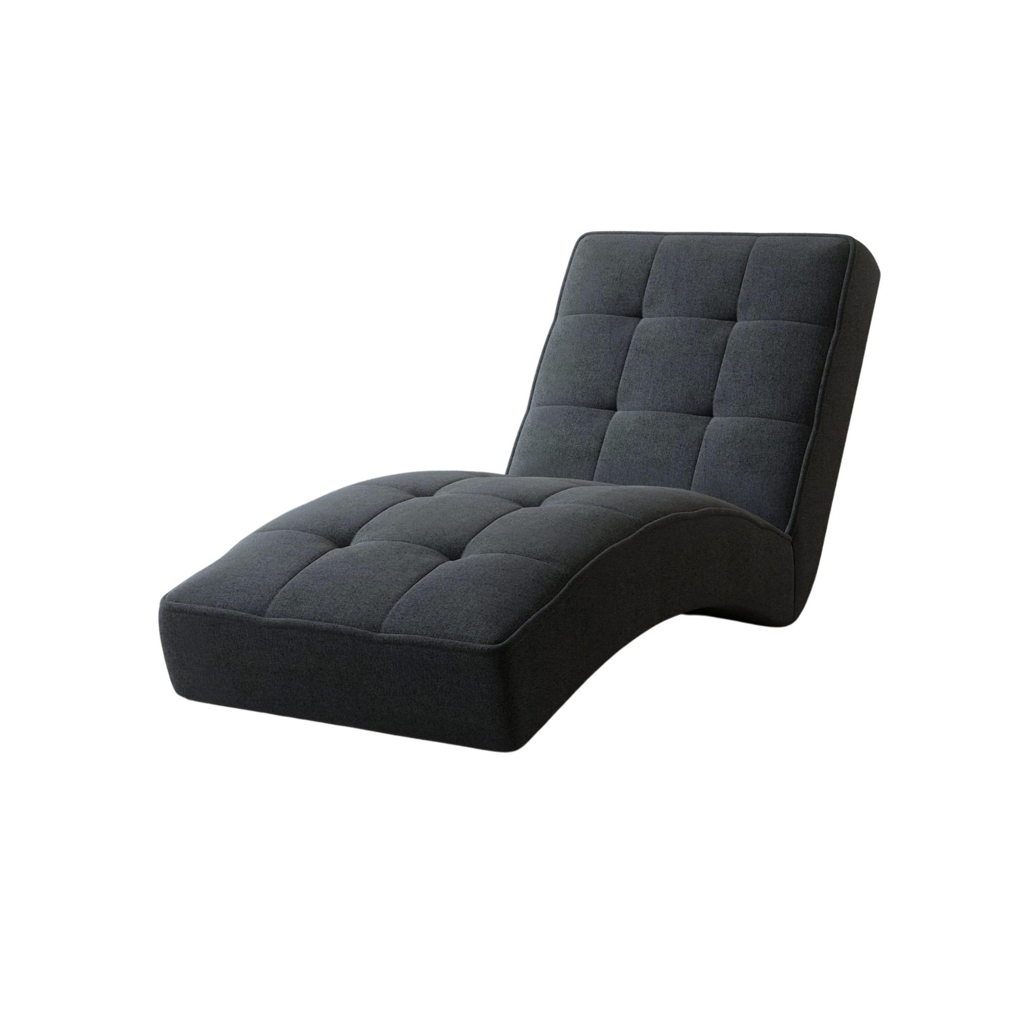 CHAISELONGUE - Livano - Anthrazit (Twist 23) - Anthrazit, Holzwerkstoff (73/79/170cm) - Möblo