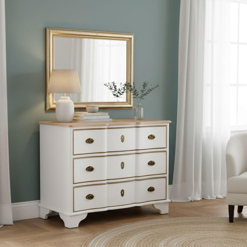 KOMMODE 100x50x80 cm - Weiß, Holz (100/80/50cm) - Wanderlust