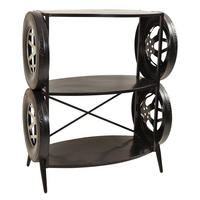 REGAL aus metall 97x51x118 cm schwarz - Schwarz, Metall (97/117.5/51cm) - Wanderlust