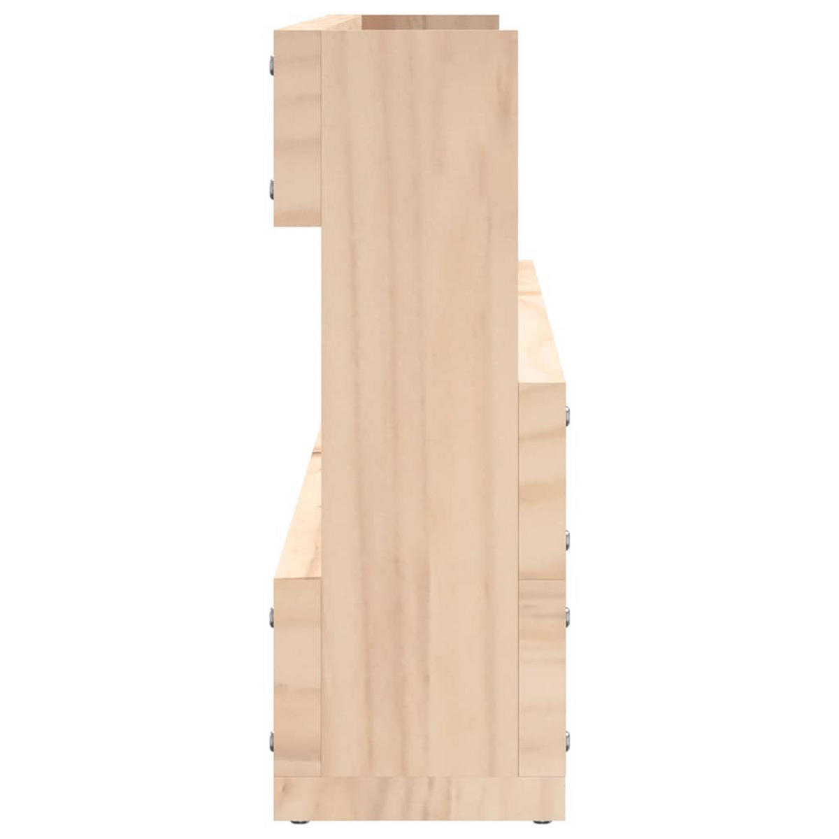 WAND-SCHUHREGALE 2 Stk. 110/9/23 Cm Massivholz Kiefer - Braun, Holz (110/23/9cm) - vidaXL