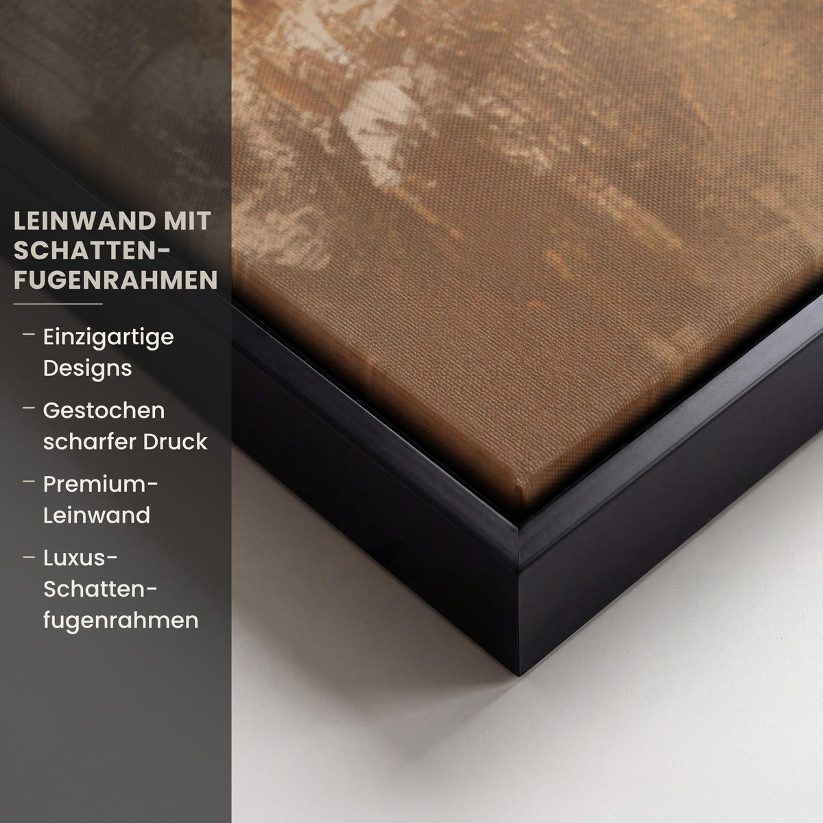 LEINWAND Bilder mit Rahmen - Weihnachten - Hirsch - Geweih - Weihnachtskugel - Rentier - 90x60 - Hellbraun, Textil (90/60cm) - MuchoWow