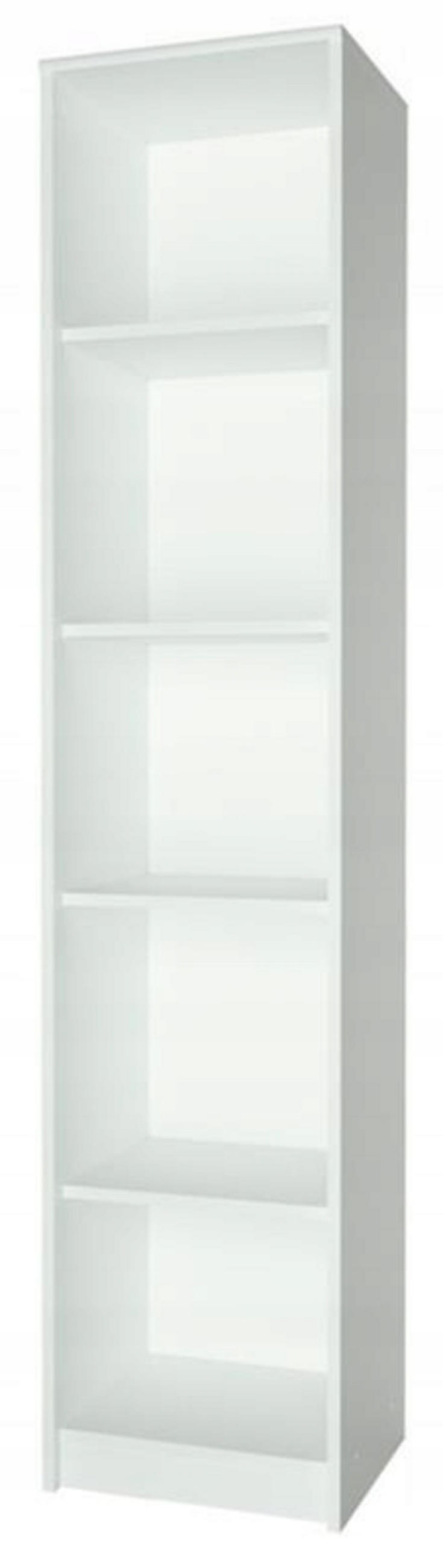BÜCHERREGAL R1 Weiß 39/35/180 cm Offener Schrank - Weiß, Holzwerkstoff (39/180/35cm) - Matkam Möbel