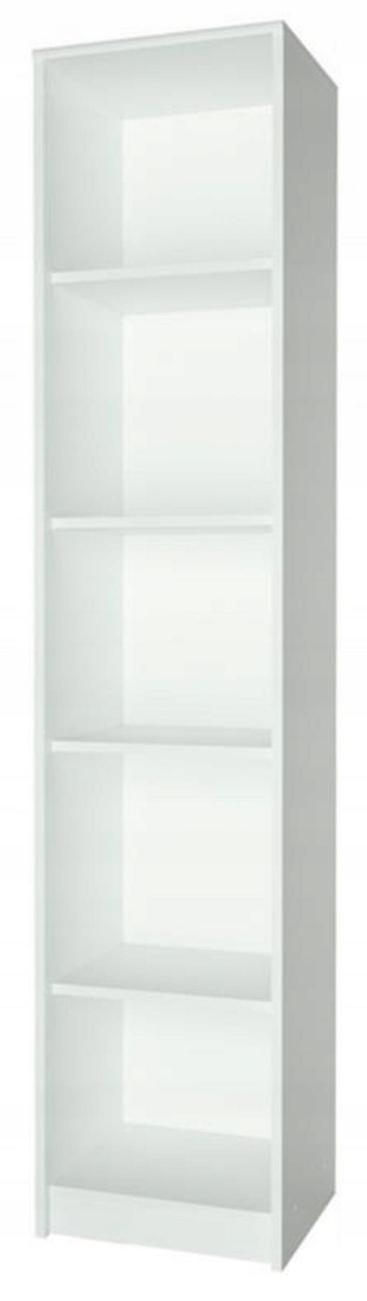 BÜCHERREGAL R1 Weiß 39/35/180 cm Offener Schrank - Weiß, Holzwerkstoff (39/180/35cm) - Matkam Möbel