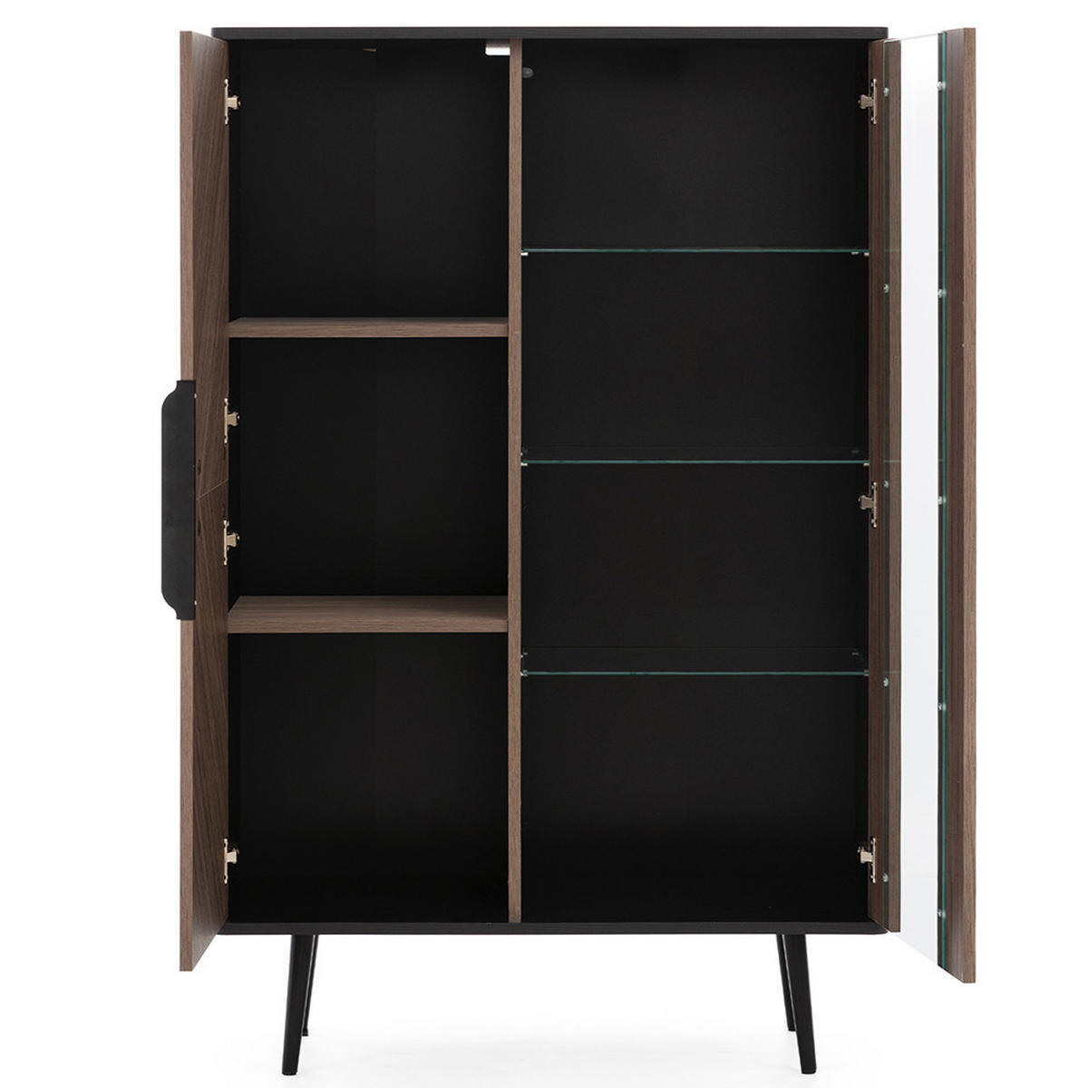 WOHNZIMMER-SET 4-TLG. Pretoria-132 - Braun, Holzwerkstoff (410/190/57cm) - Lomado