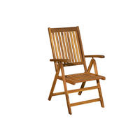 GARTENSTUHL Akana mit Armlehnen - Akazienholz geölt - 2er Set - Naturfarben, Holz (56/108/74cm) - TPFGarden