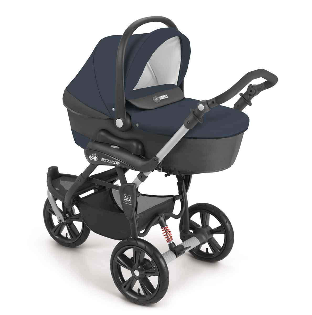 Cam il Mondo del Bambino S.p.A. Kombi-Kinderwagen Blau 118x119x61 cm