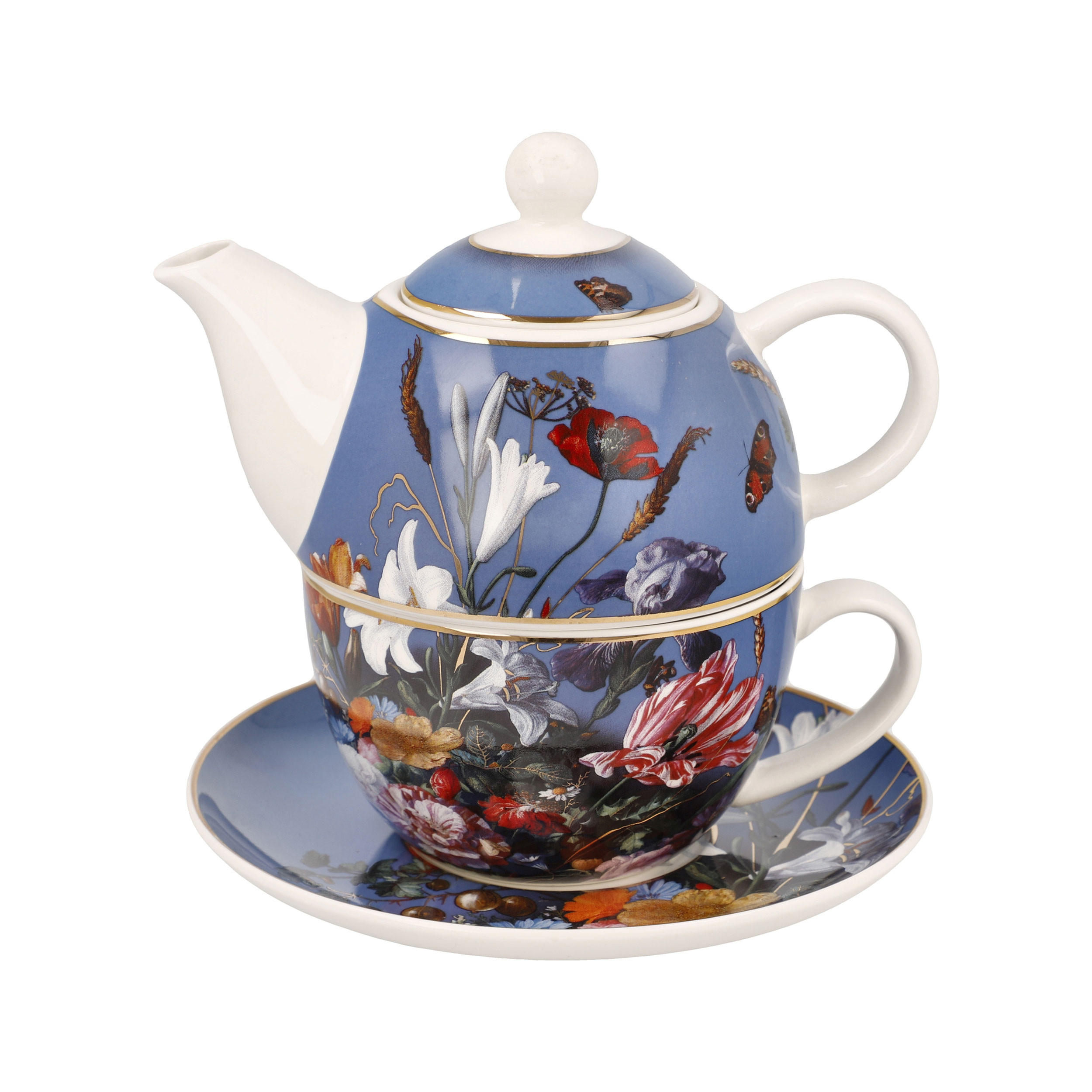 TEETASSE Jan Davidsz de Heem - Sommerblumen, New Bone China, Bunt, 350 ml - Multicolor, Keramik (0.35L) - Goebel