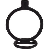 DEKO-KERZENSTÄNDER Aluminium 10/15/19 cm - Schwarz, Metall (15/19/10cm) - Home Styling Collection