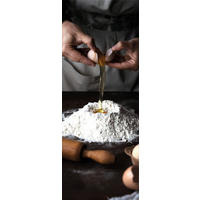 ARTISSIMO Glasbild 30x80cm Bild aus Glas Küche Küchenbild modern schwarz-weiß - Beige, Glas (30/80cm) - artissimo