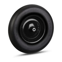 SCHUBKARRENRAD - Schwarz, Kunststoff/Metall (39/39/9cm) - Relaxdays