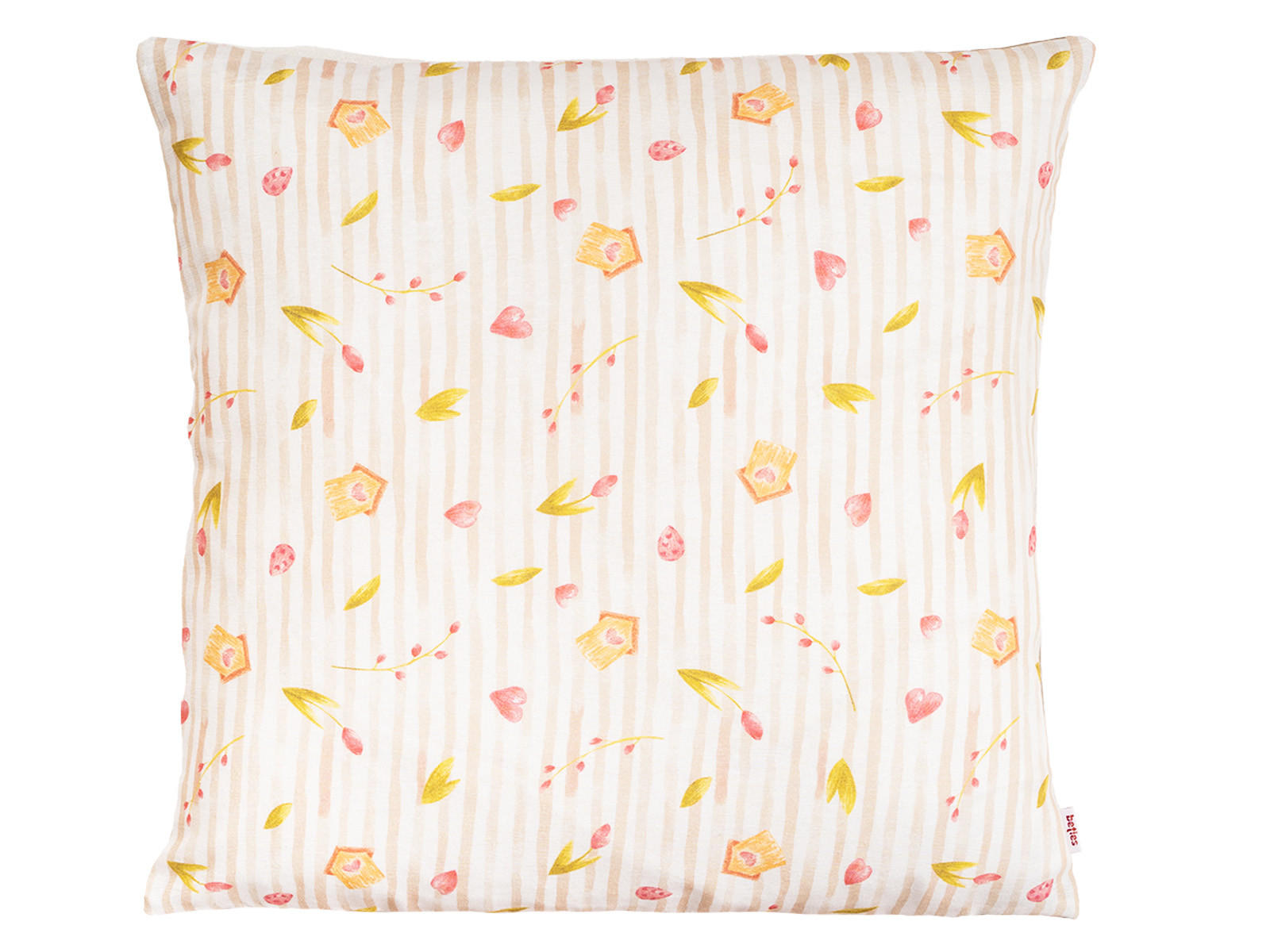 KISSENHÜLLE Piep 50/50 cm - Taupe/Beige, Textil (50/50cm) - beties Heimtextil