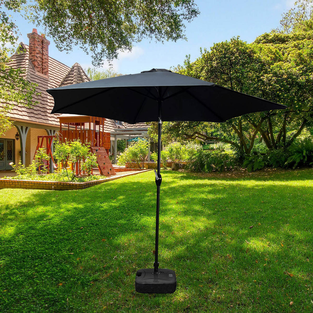 SONNENSCHRIM Grau 235/270 cm - Schwarz/Grau, Metall (270/270cm) - Akord