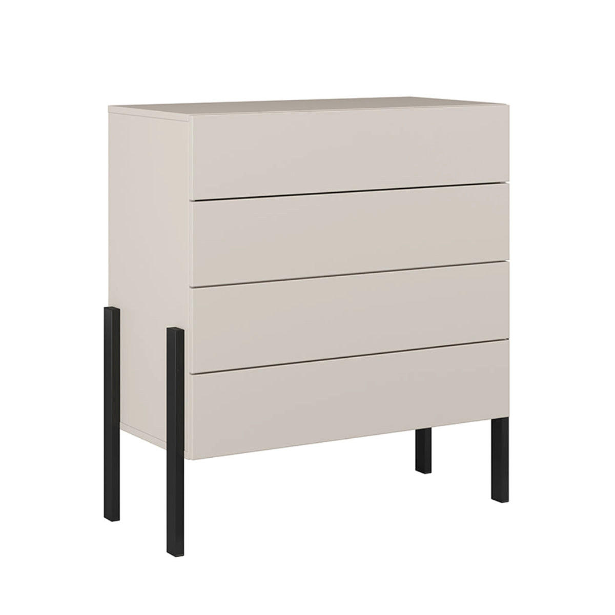 KOMMODE Bérénice Kaschmir - Beige, Holzwerkstoff (84/90/40cm) - Petits-meubles