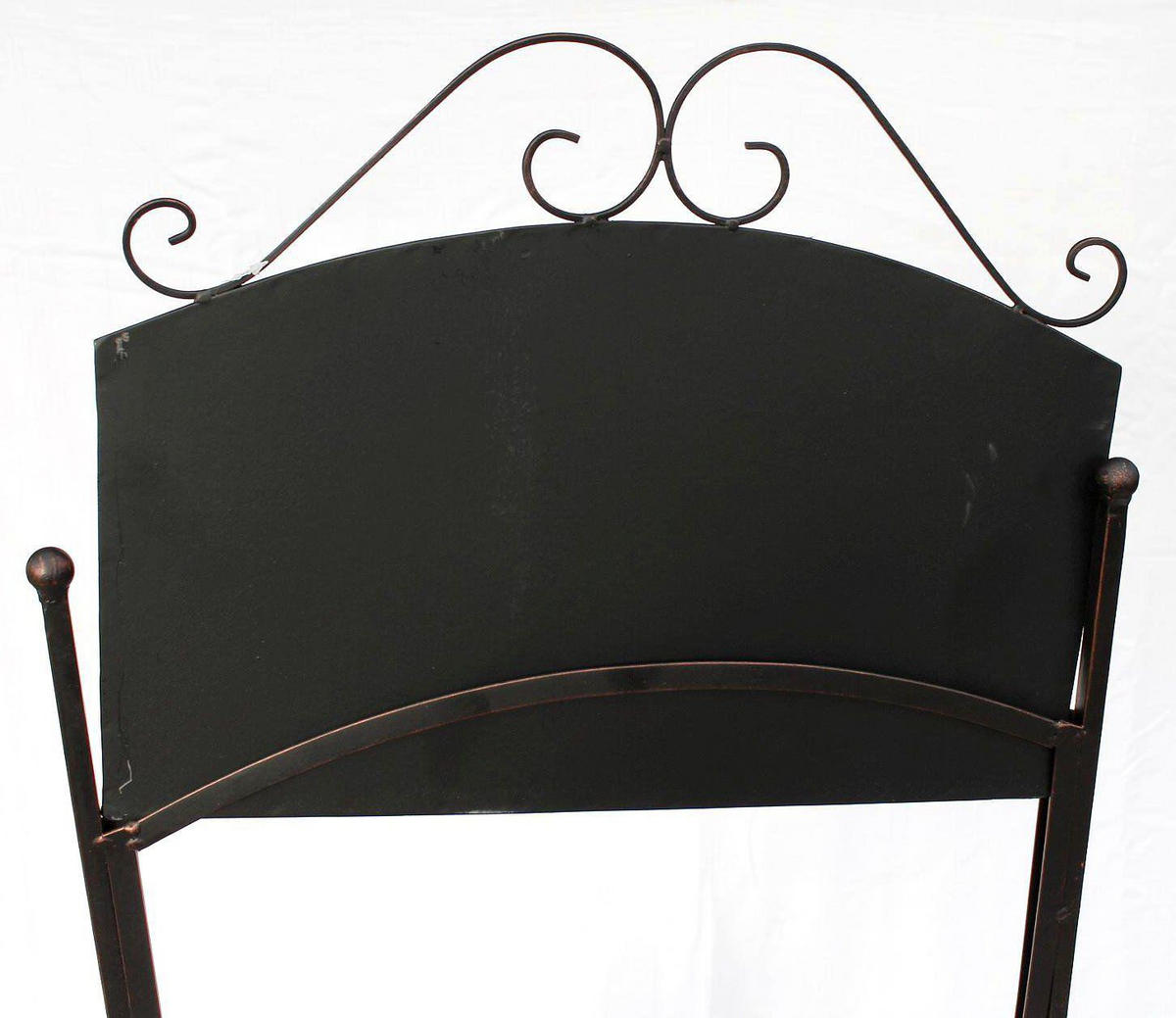 BLUMENTREPPE aus Metall mit Kreidetafel 108 cm 130837 - Braun, Metall (42/108/29cm) - DanDiBo