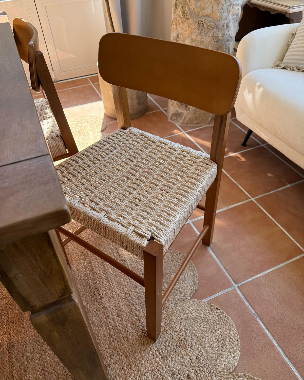 ESSZIMMERSTUHL 2er-Set Holz Braun Allos - Braun, Holz (45/76/47cm) - Beliani