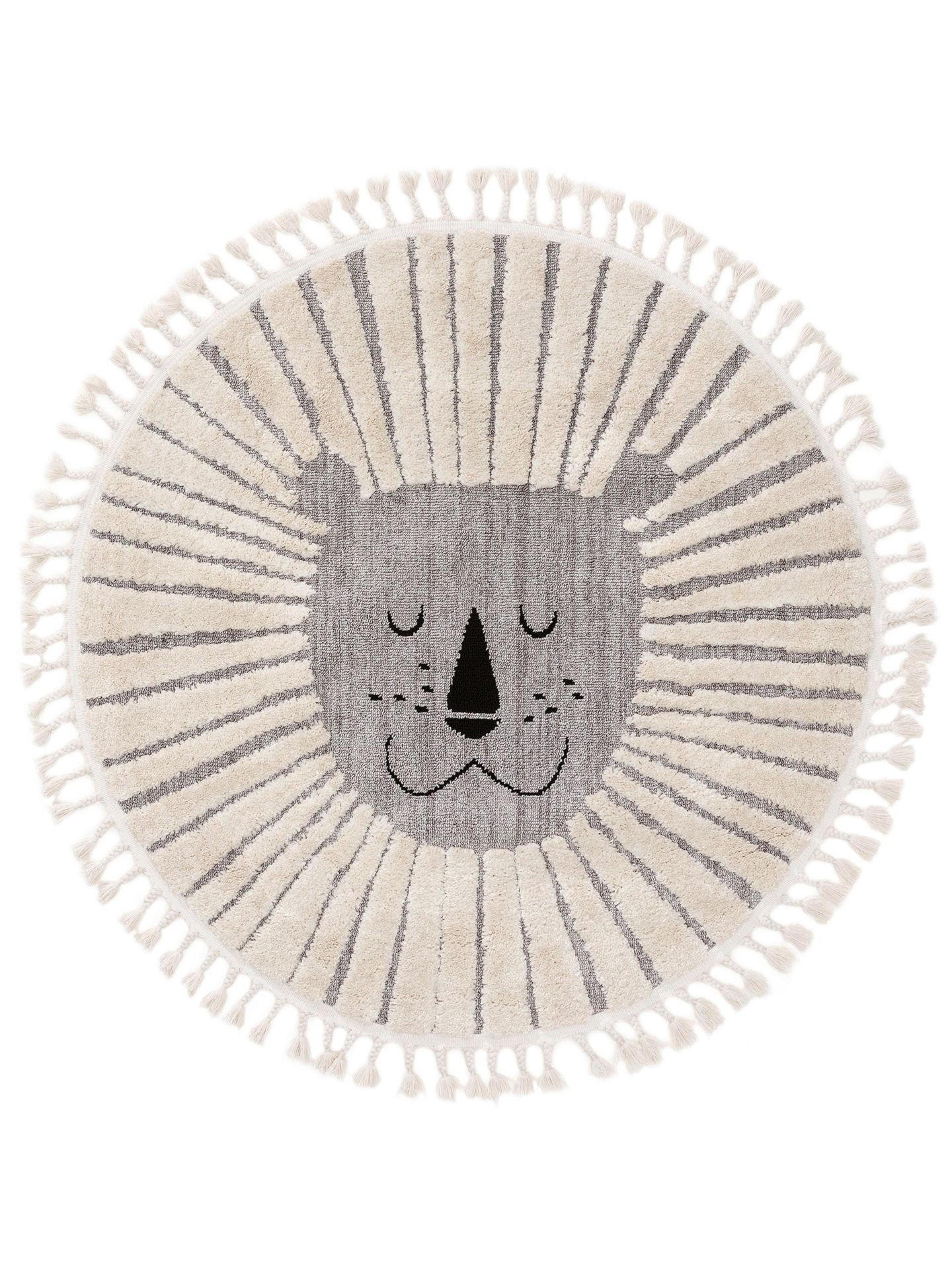 KINDERTEPPICH Kinderteppich Momo Grau IV - Grau, Naturmaterialien/Textil (120/1cm) - KUNSTLOFT