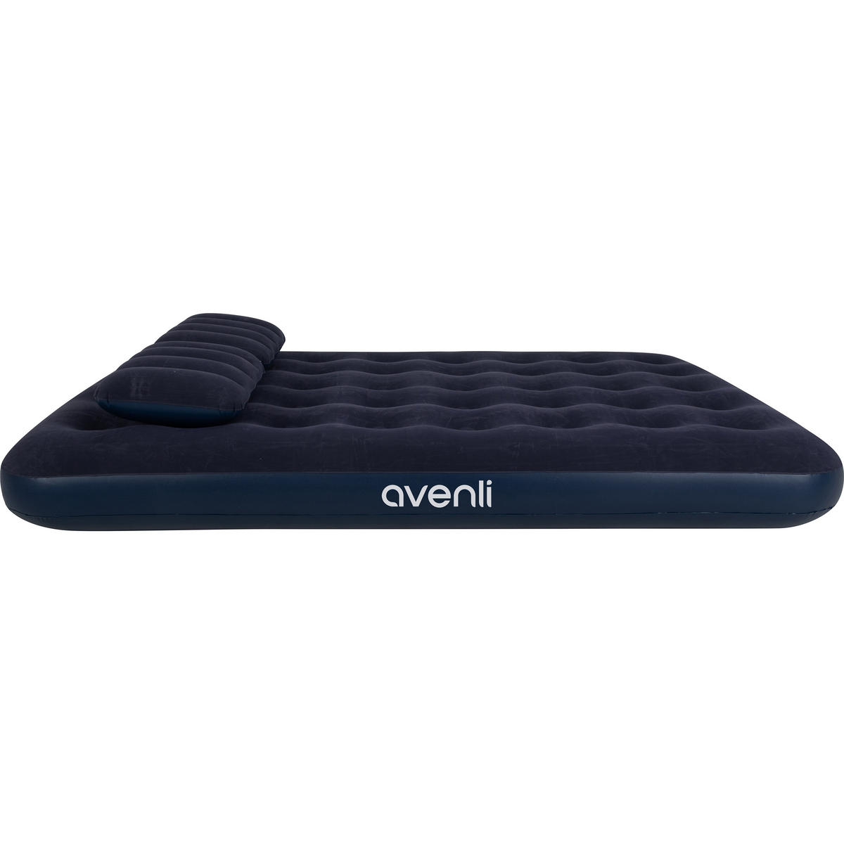 LUFTBETT Luftmatratze Camping für 2 Personen inklusive 2 Kissen und Pumpe - Blau, Kunststoff (137/191cm) - Avenli