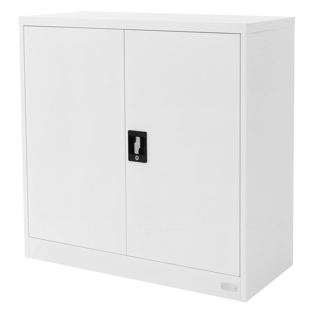 AKTENSCHRANK - Weiß, Metall (40/90/90cm) - ML-DESIGN