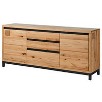 SIDEBOARD Kernbuche 190x45x85 natur geölt VILLANDERS #151 - Braun, Holz (190/85/45cm) - Massivmoebel24