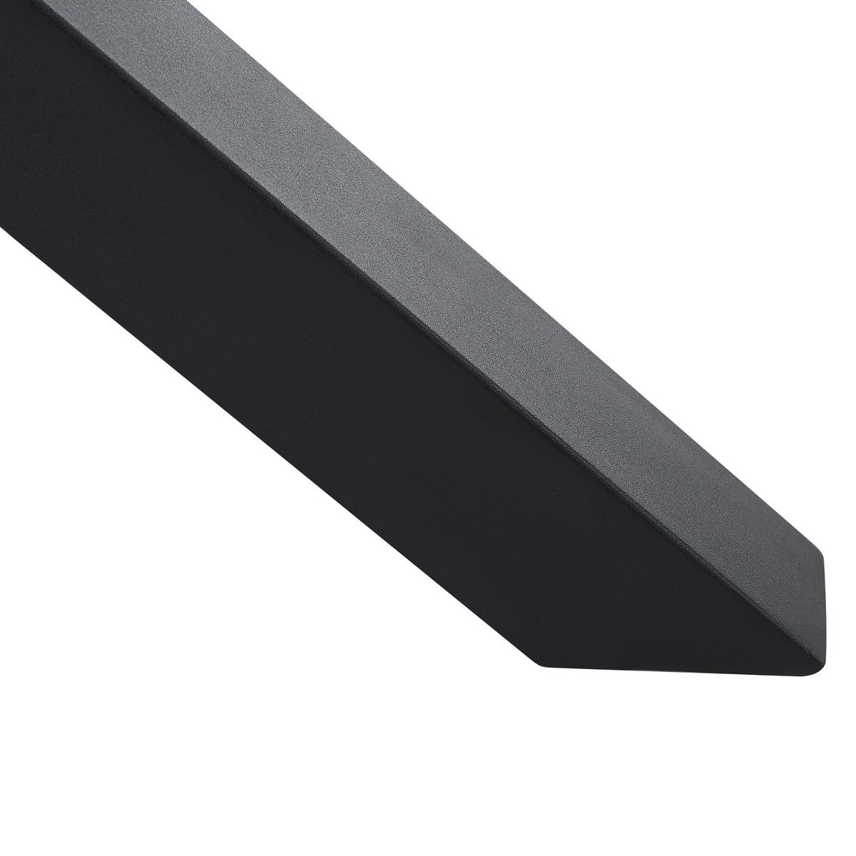 GARTENTISCH Keramik Grau Maletto - Schwarz/Grau, Metall (120/120/66cm) - Beliani