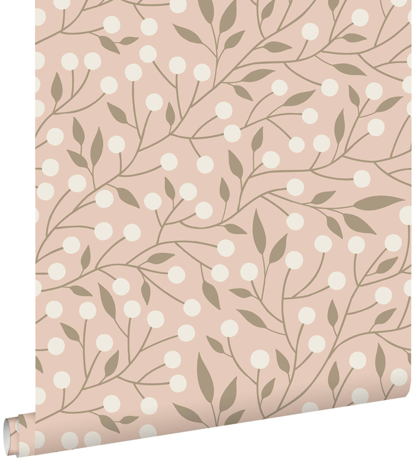 TAPETE Blumenmuster 50 x 900 cm - Pink, Papier (50/900cm) - ESTAhome