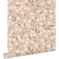 TAPETE Blumenmuster 50 x 900 cm - Pink, Papier (50/900cm) - ESTAhome