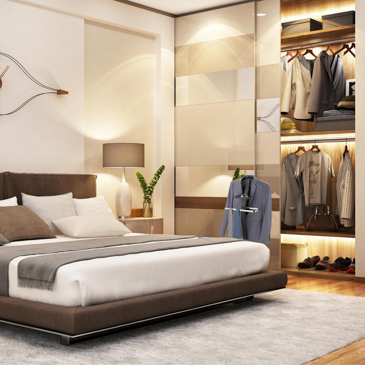 HERRENDIENER - Anthrazit, Holzwerkstoff/Metall (46/112/32cm) - Relaxdays