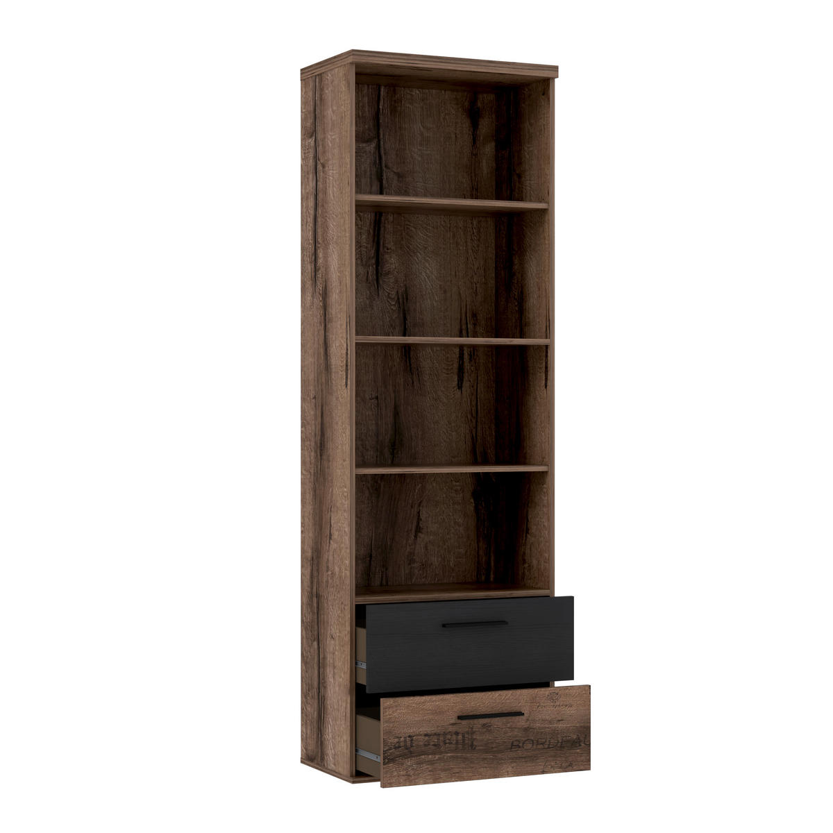 JUGENDZIMMER Jacky in Schlammeiche mit Schwarzeiche 7 teilig - Braun, Holzwerkstoff (120/200/80cm)