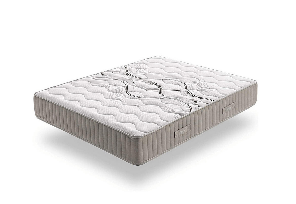 MATRATZE 90x190 Viskofeder H2/H3 30 cm - Weiß, Textil (90/190cm) - Simpur