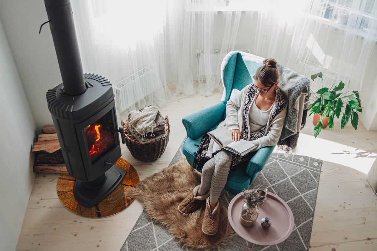 GLASPLATTE für Kamin Ø 50 cm - Orange, Glas (50/50/0.4cm) - TULUP