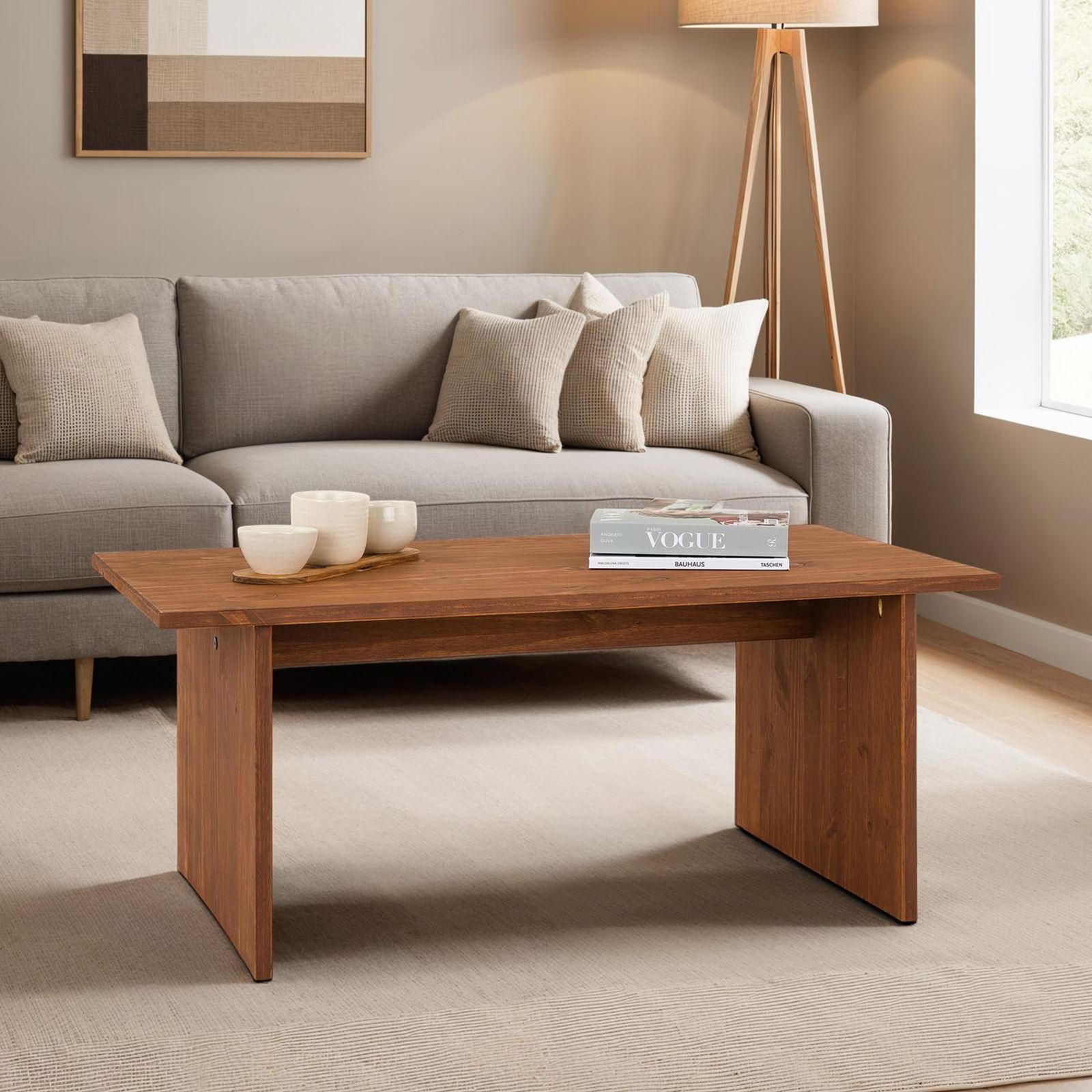 COUCHTISCH SALTO - Dunkelbraun, Holz (60/110/45cm) - IDIMEX