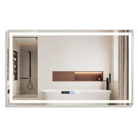 BADEZIMMERSPIEGEL Erfurt mit LED-Leuchte 100/60/2.5 cm - Weiß, Glas (60/2.5/100cm) - Nettlife
