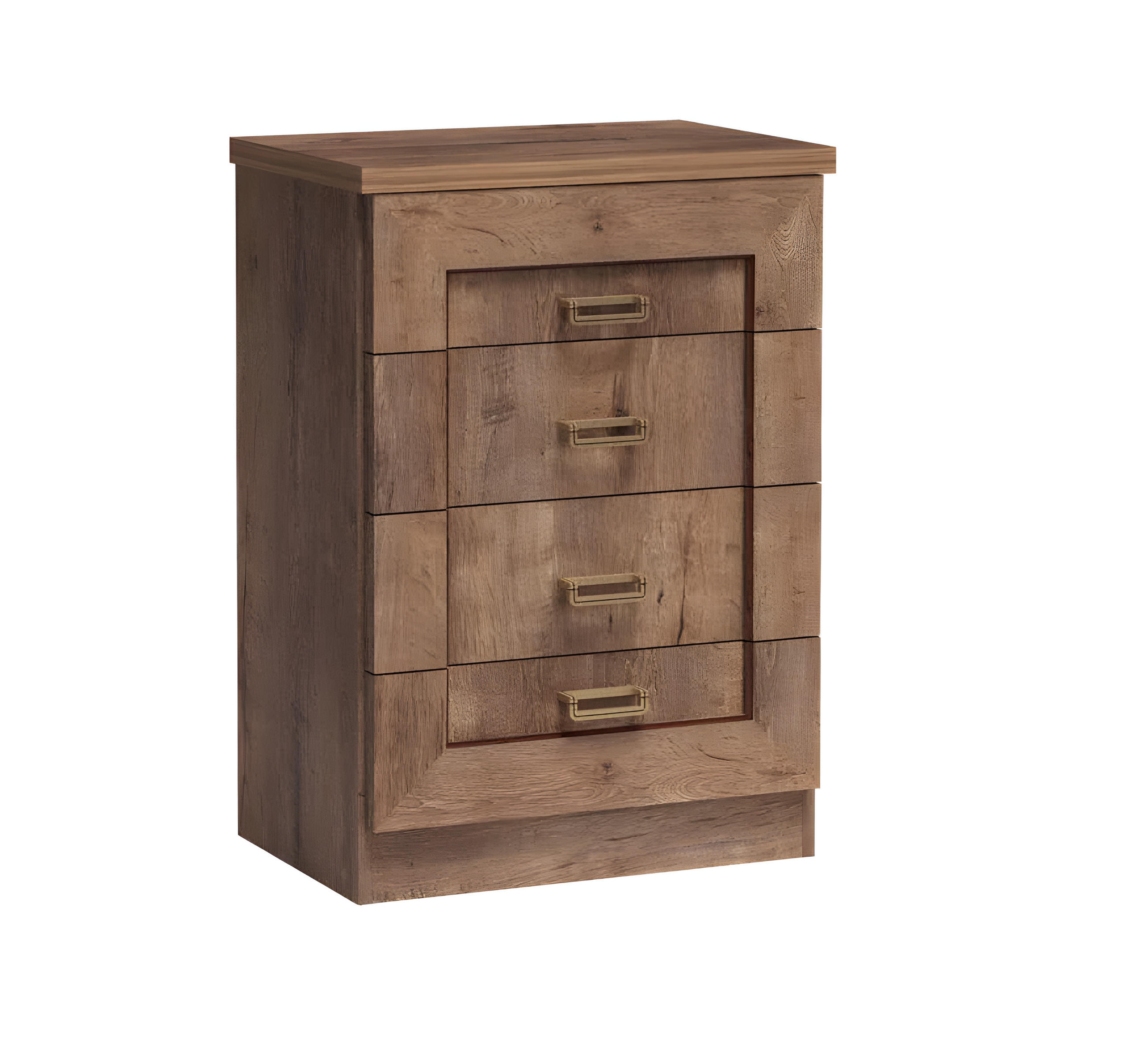 KOMMODE TADEUSZ T-4 - Dunkelbraun, Holzwerkstoff (63/90/44cm) - Meblini