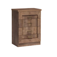 KOMMODE TADEUSZ T-4 - Dunkelbraun, Holzwerkstoff (63/90/44cm) - Meblini