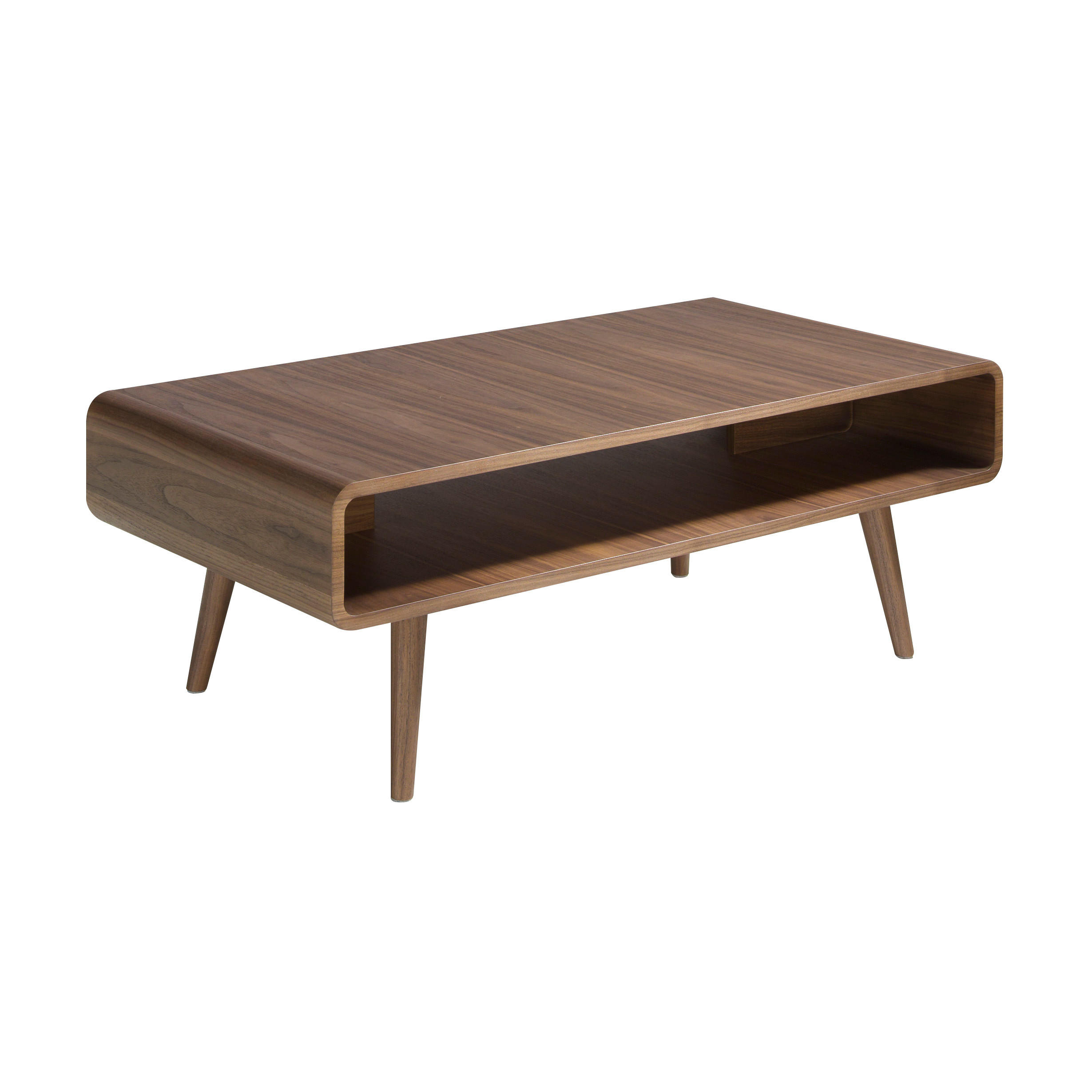 COUCHTISCH Rechteckiger Couchtisch aus Nussbaumholz 120/60/43 cm - Nussbaumfarben, Holz (60/120/43cm) - ANGEL CERDA