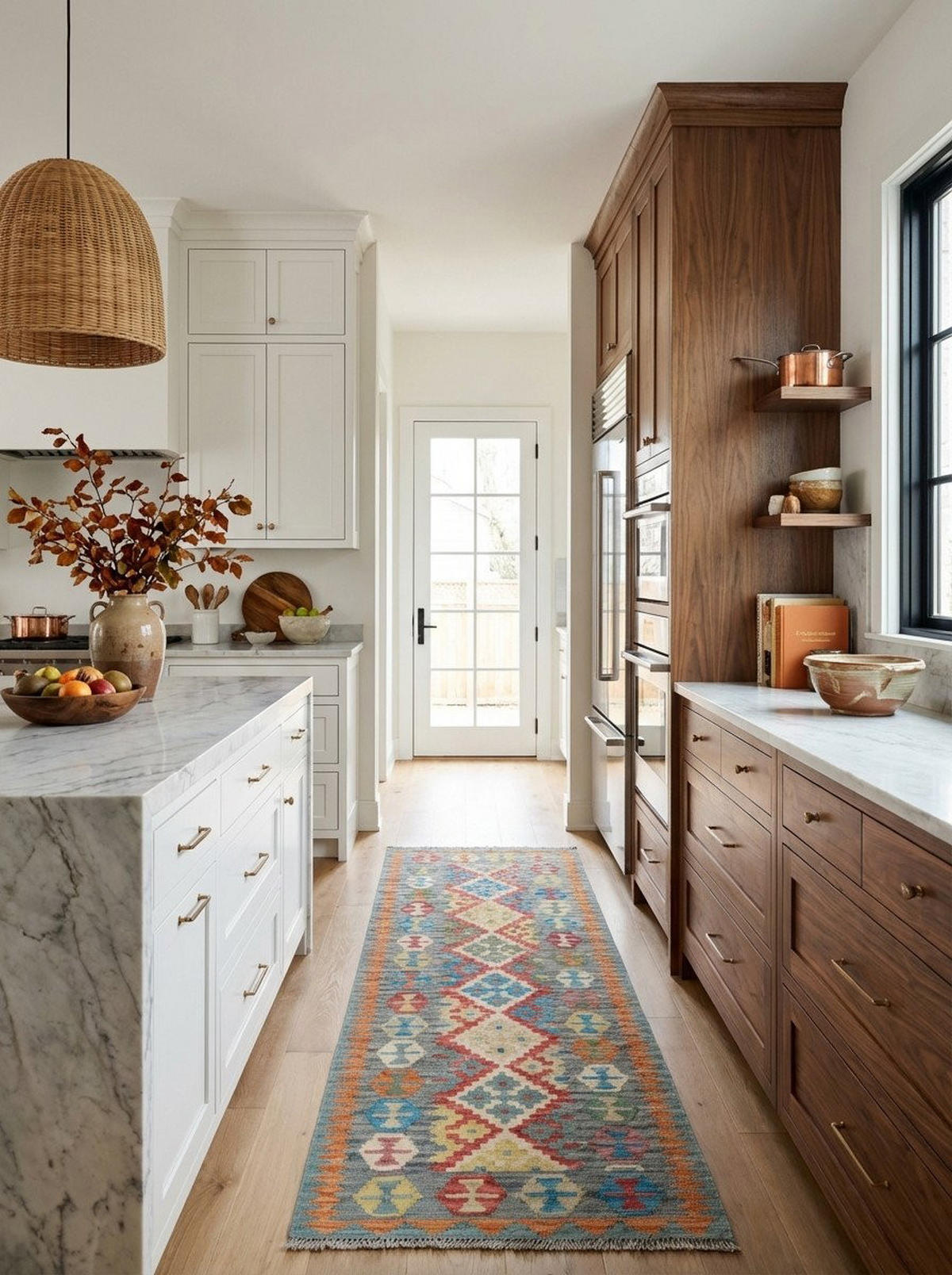 HANDWEBTEPPICH Kelim Gashgai Rot 242/84 cm Schurwolle - Rot, Textil (84/242cm) - Looma