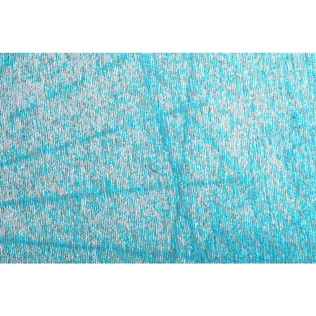 Thumbnail - Sansibar Sylt Flachwebteppich, Blau, Textil, Zeichen/Symbole/Nummern/Buchstaben, Rund, 100x100 cm, Oeko-Tex®, für Fußbod...