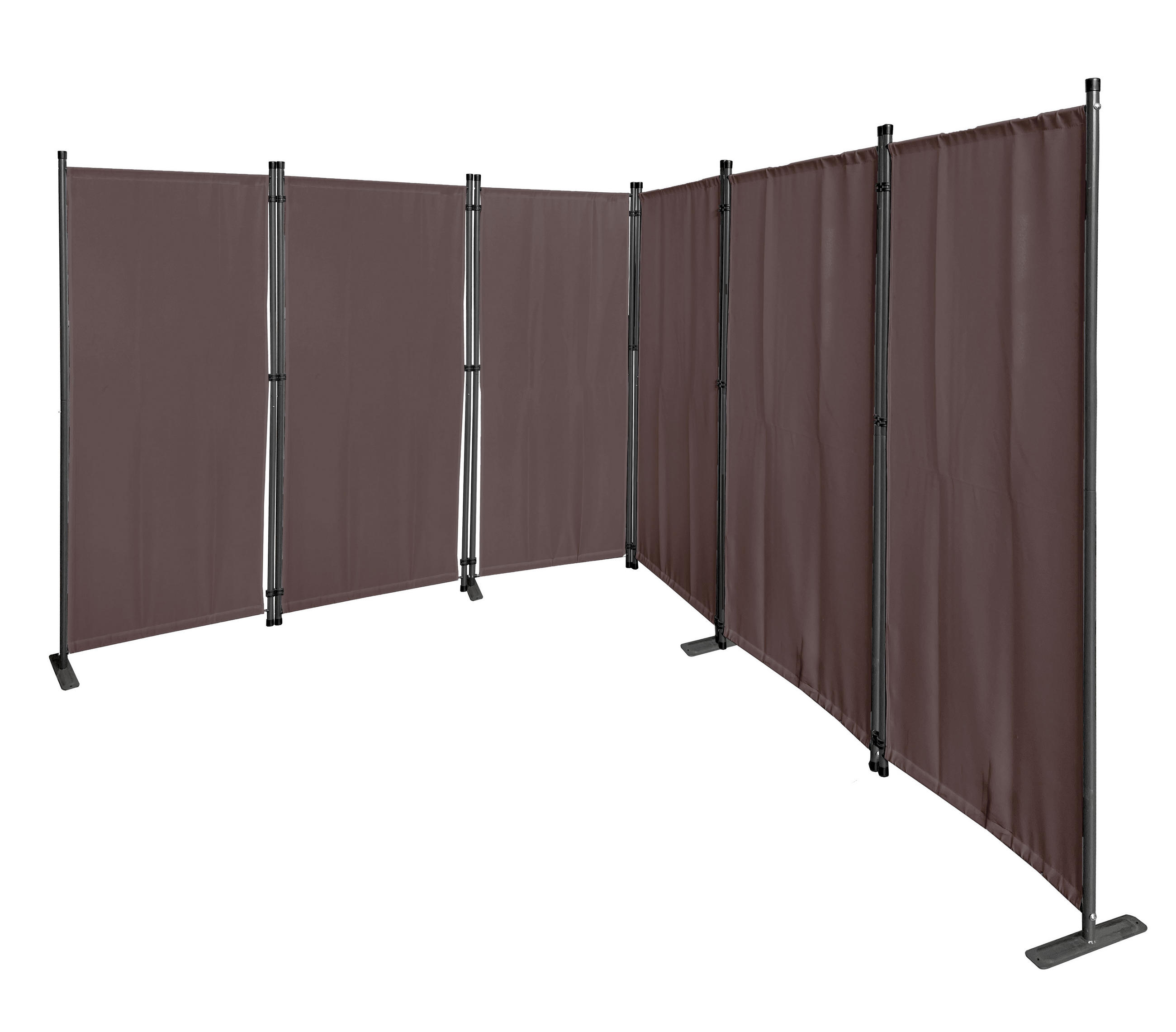 PARAVENT 6-tlg. 340x165 cm Taupe - Taupe, Metall (340/165cm) - QUICK STAR