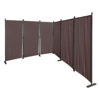 PARAVENT 6-tlg. 340x165 cm Taupe - Taupe, Metall (340/165cm) - QUICK STAR