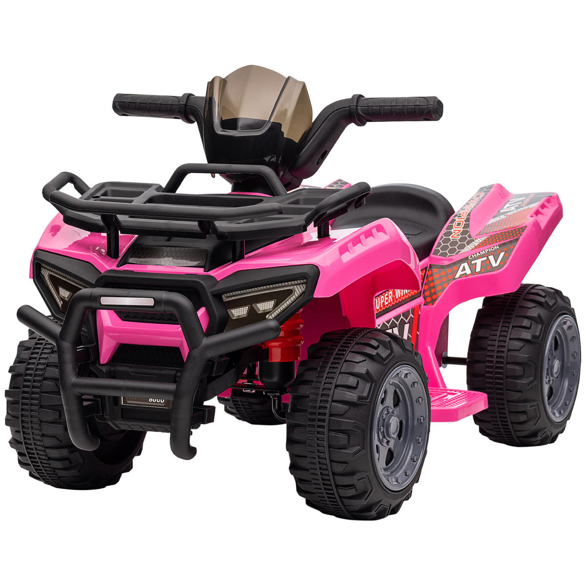 KINDERQUAD DE-06101 6V mit Musik und Vorwärtsfunktion Rosa - Pink, Kunststoff/Metall (70/42/45cm) - ComfortXL