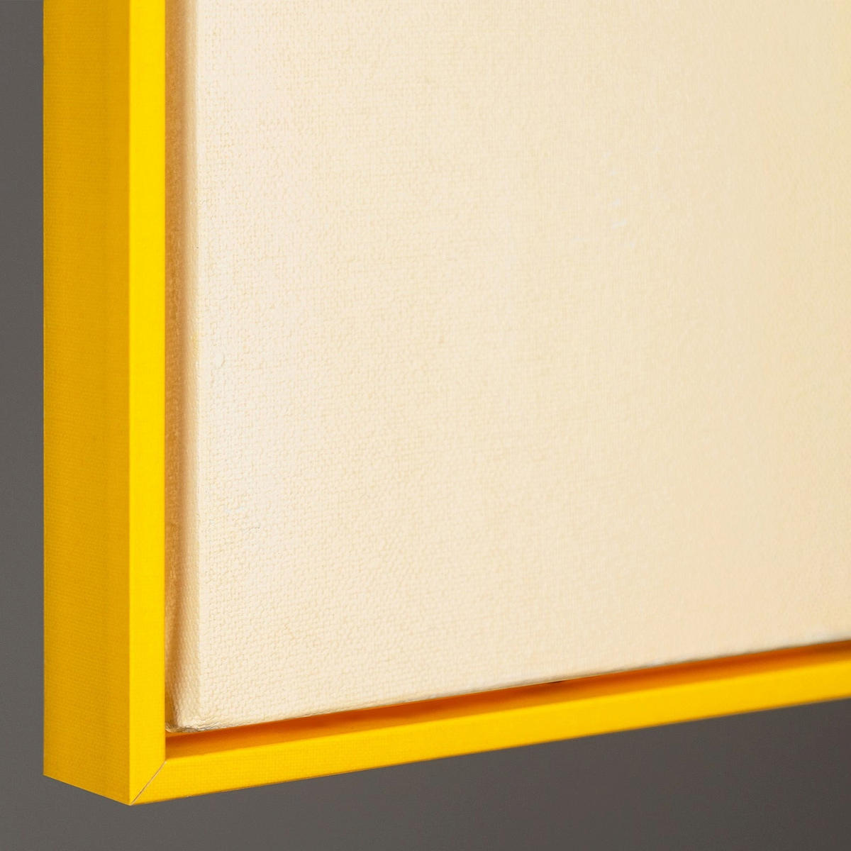GEMÄLDE Geometrische Illusion Schattenfugenrahmen Gelb 180x120 cm - Gelb, Holz (180/120cm) - YS-art gallery