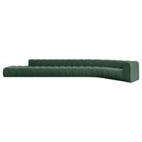 ECKSOFA modulares Sofa Tilmo-L3 - 581x194x70 cm Grün - Grün, Holzwerkstoff/Textil (581/194cm) - ALTDECOR