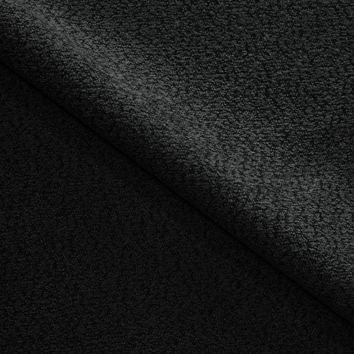 WOHNLANDSCHAFT PULA-U BOUCLE mit Schlaffunktion & Stauraum Schwarz - Schwarz, Textil (364/84/187cm) - Luxkor24