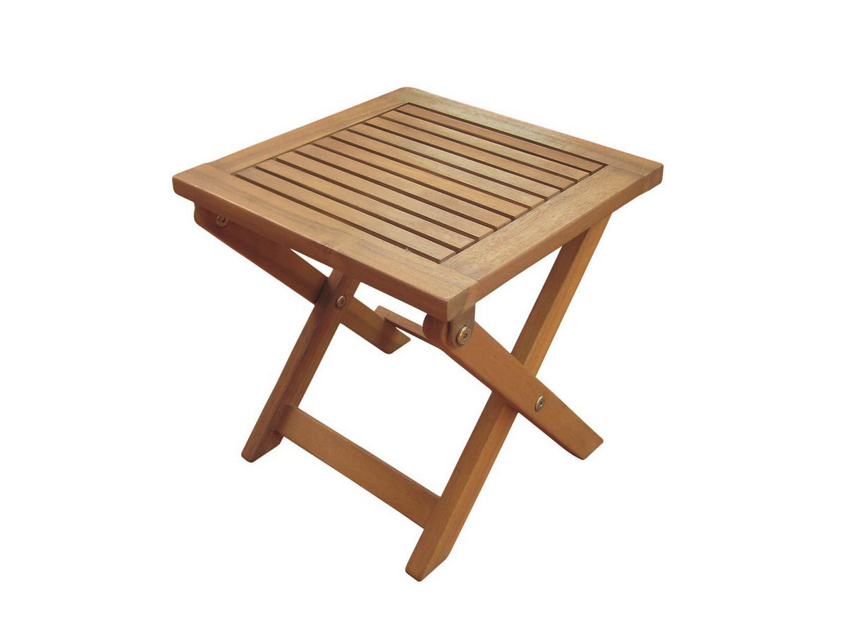 GARTENLIEGE Catania II Akazienholz FSC 100 mit Beistelltisch - Braun, Kunststoff (59/25/95cm) - bellavista - Home & Garden